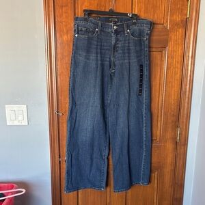 Banana Republic Dark Blue Wide-Leg Jeans Size 30